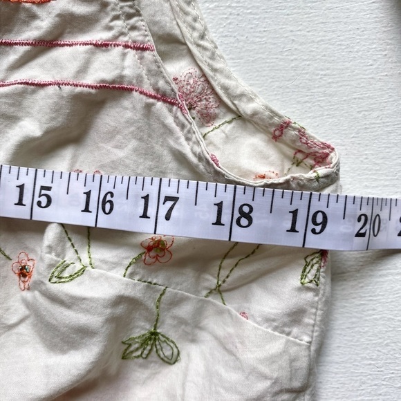 Kim Rogers Sleeveless Button Down Shirt with Embroidery - Picture 8 of 9